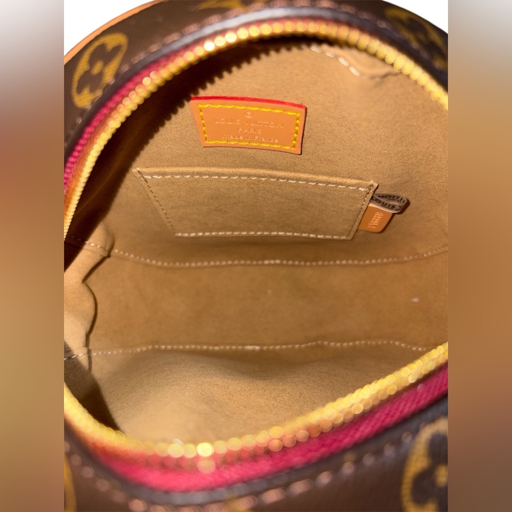 Fashion Lux Monogram Brown and Tan Crossbody Bag - Picture 4 of 9